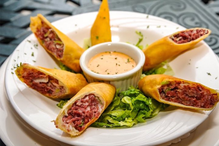 Spring rolls at Molloy's Irish Pub