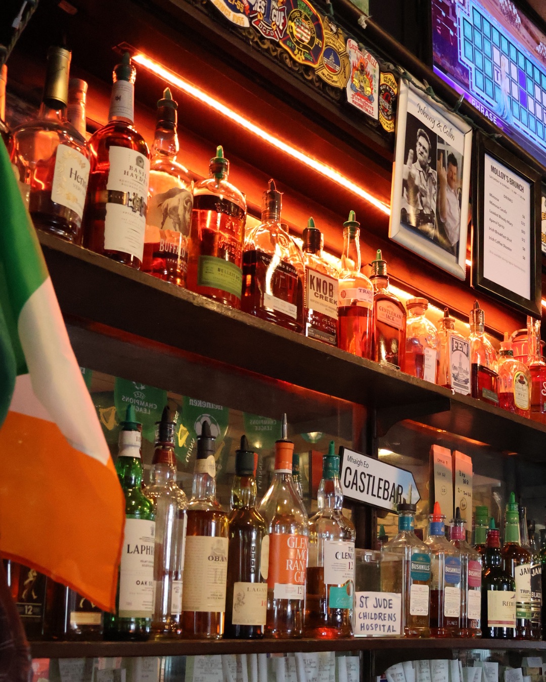 Guests inside Molloy's Irish Pub